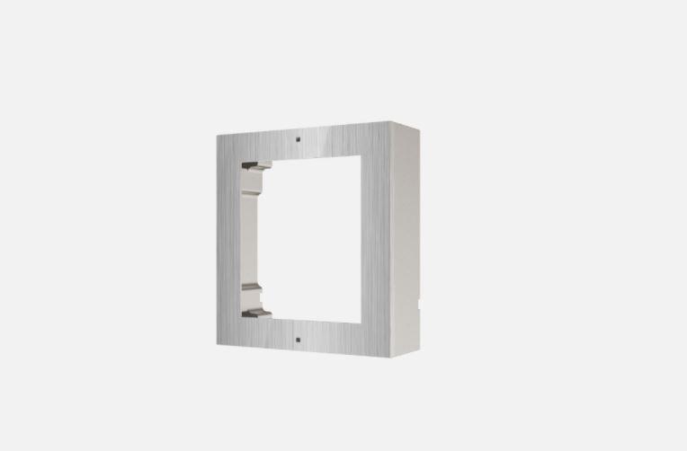Panou frontal pentru un modul videointerfon modular Hikvision DS-KD- ACW1/S; montare aplicata; material otel inoxidabil