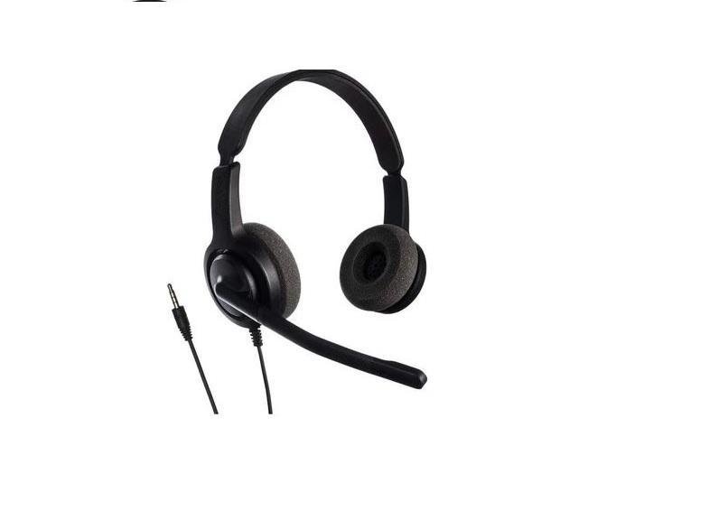 Casti Head-band Axtel Voice 28, Wired, noise-canceling, Negru