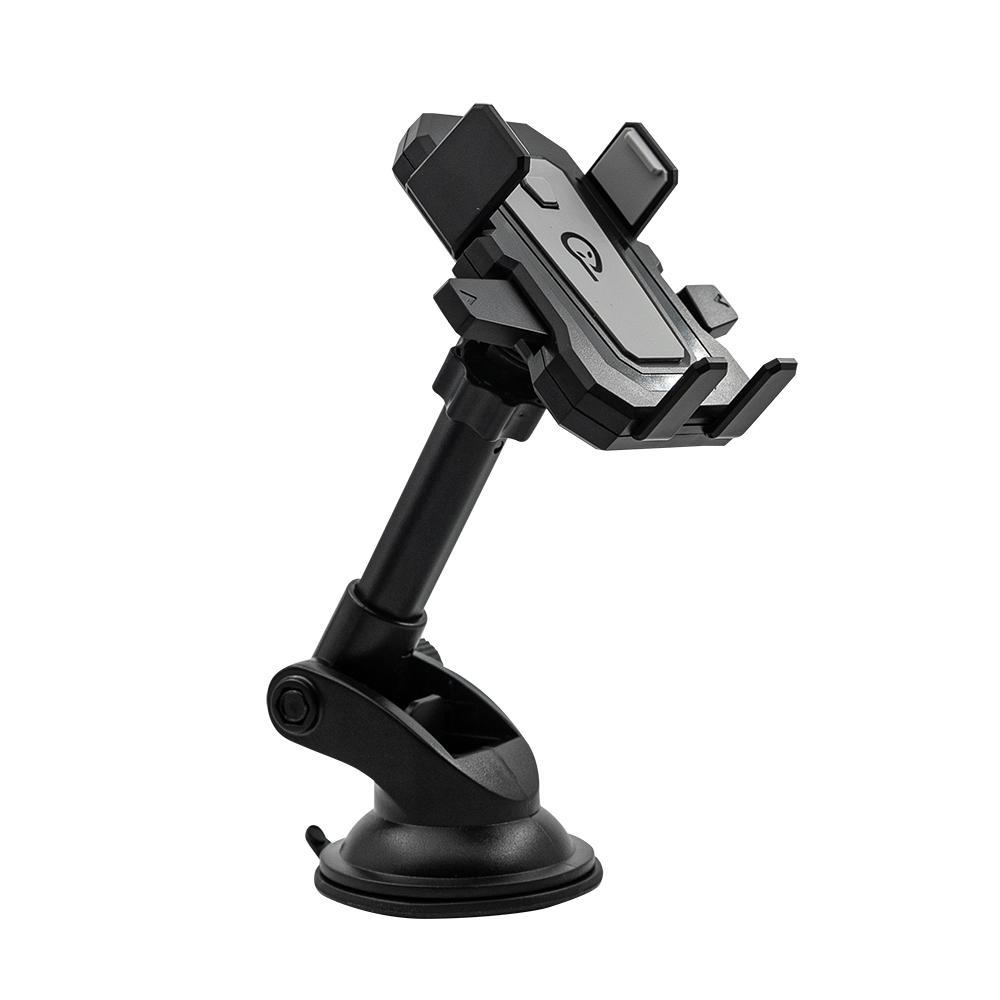 Suport auto SPACER pt. SmartPhone, fixare pe bord sau geam prin ventuza, brat telescopic, sistem auto-lock