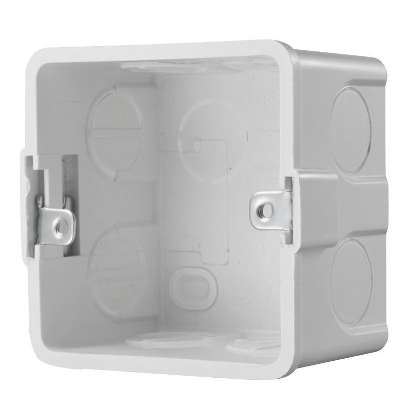 Gang Box Hikvision, DS-KAB86; Convenient design available for indoorstation wall mounting; Made of the insulating
