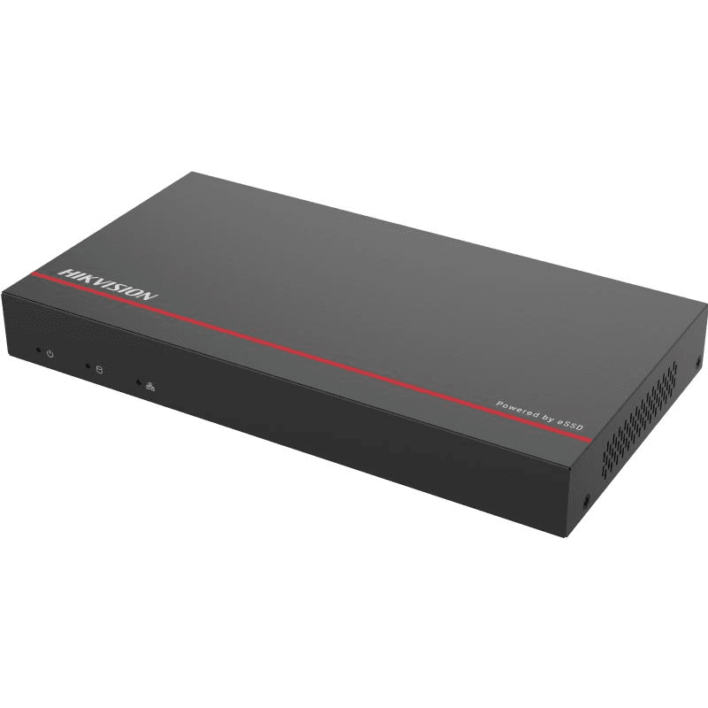 NVR Hikvision 8 canale PoE DS-E08NI-Q1/8P(SSD1T), 4-ch@1080p (25 fps), 1x 1TB SSD, 2x USB2.0, alimentare: 48VDC 1.36A