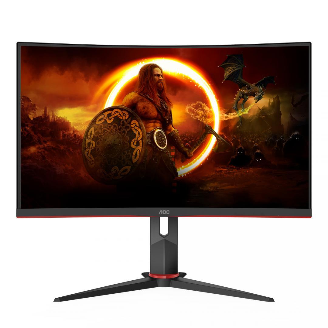 Monitor Gaming AOC CQ27G2S/BK, 27", 2560 x 1440 pixeli, Black, 3 ani Garantie