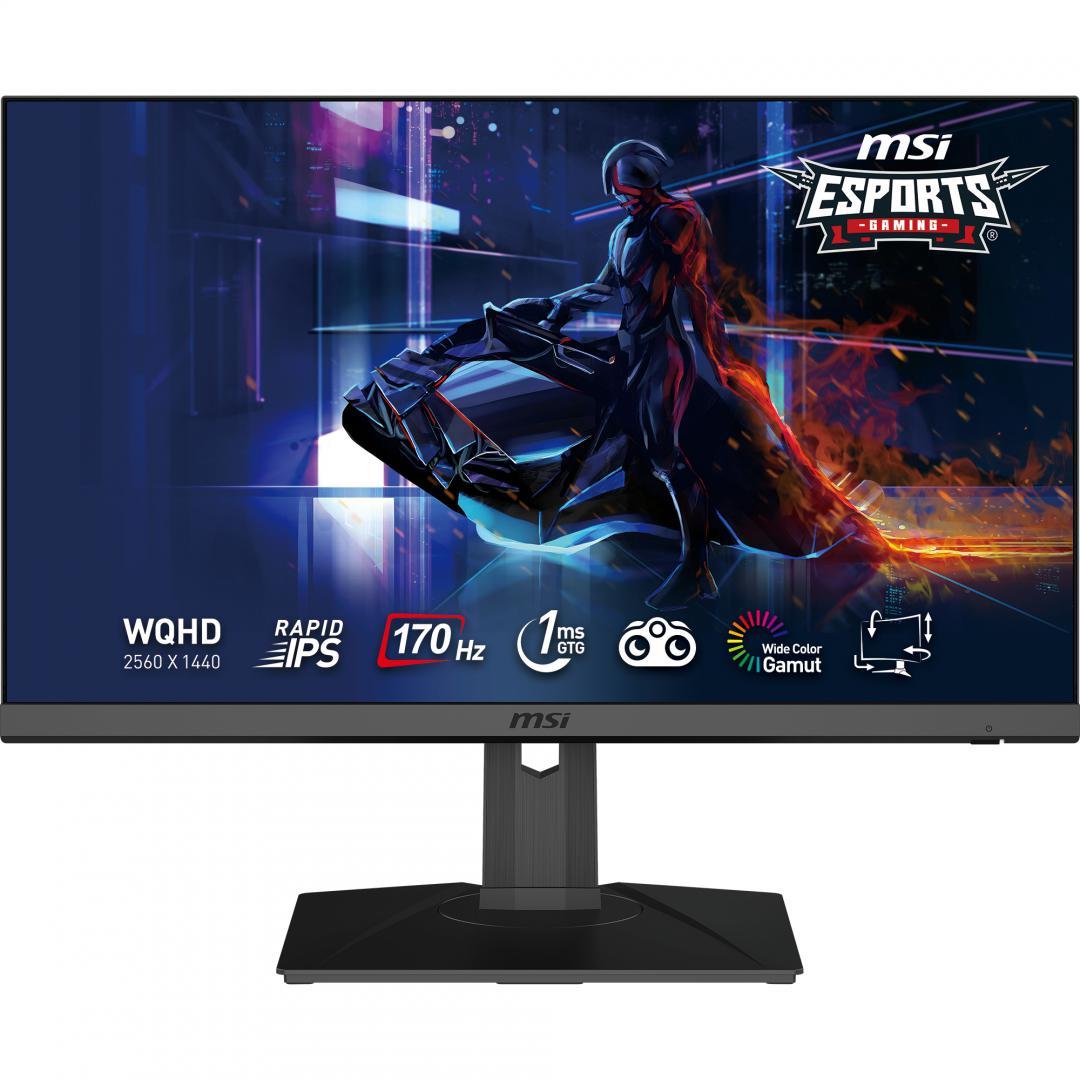 Monitor Consumer MSI G272QPF, 27", 2560 x 1440 pixeli, Black, 3 ani Garantie