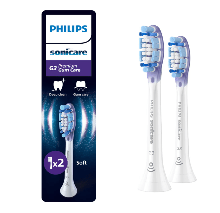Rezerve PHILIPS Sonicare Gum Care HX9052/87, Pachet de 2 capete de periere, Standard, Click-on