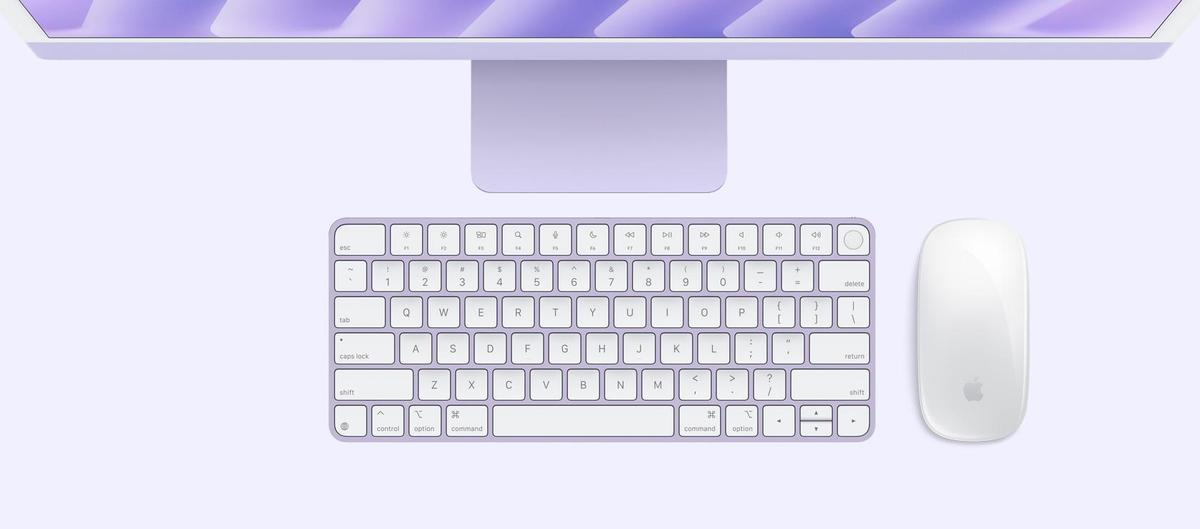 Apple iMAC 24" Retina 4.5k/ Apple M4 (CPU 8-core, GPU 8-core, Neural Engine16-core)/16GB/256GB - Purple - INT KB (2024)