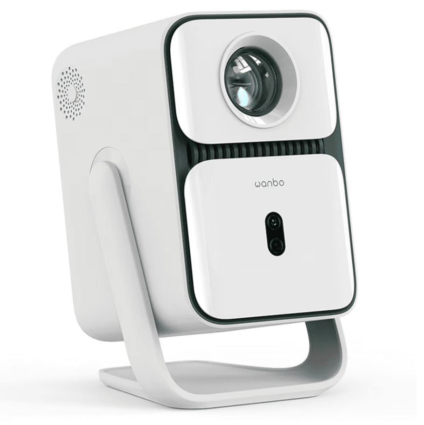 Videoproiector Portabil, Wanbo T2 Ultra, Android TV 11, 500 ANSI, Rezolutie nativa 1080P, Suport rotativ la 120°