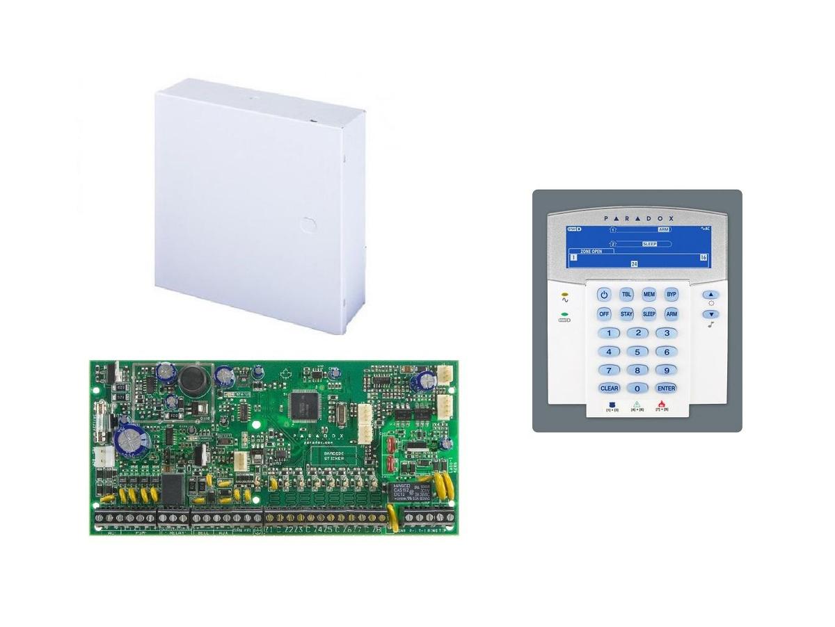Centrala Paradox SP6000; 8 intrări de zonă sau 16 cu ATZ