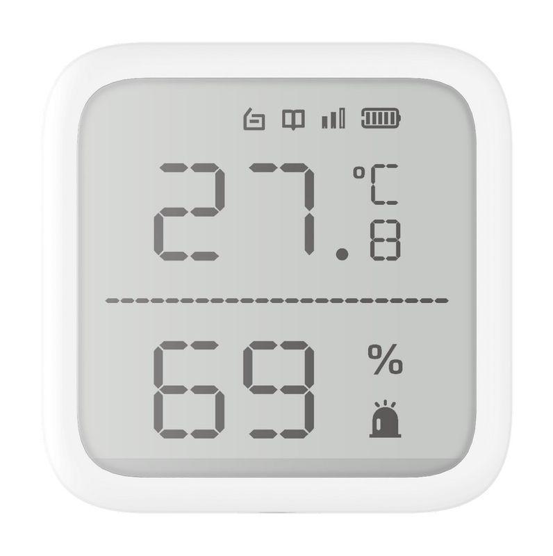 Detector de temperatura si umiditate wireless Hikvision DS-PDTPH-E-WE, seria AXPRO
