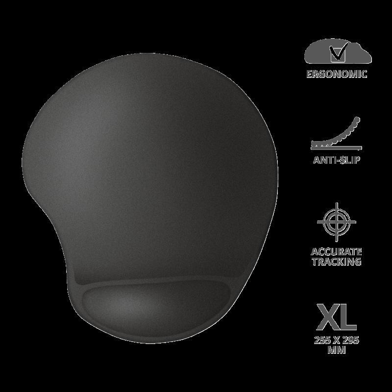 Mouse pad Trust Bigfoot XL, cu gel pad, negru