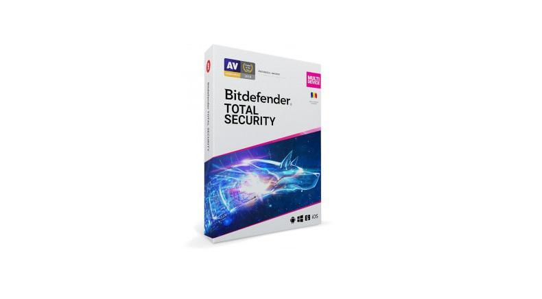 Licenta retail Bitdefender Total Security - protectie anti- malwarecompleta pentru Windows, macOS, iOS si Android