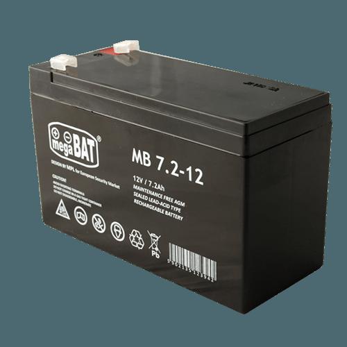 Acumulator VRLA AGM fara intretinere 7Ah 12V. terminal de conexiune F1; Dimensiuni: 151 × 65 × 95 × 101mm; Greutate: