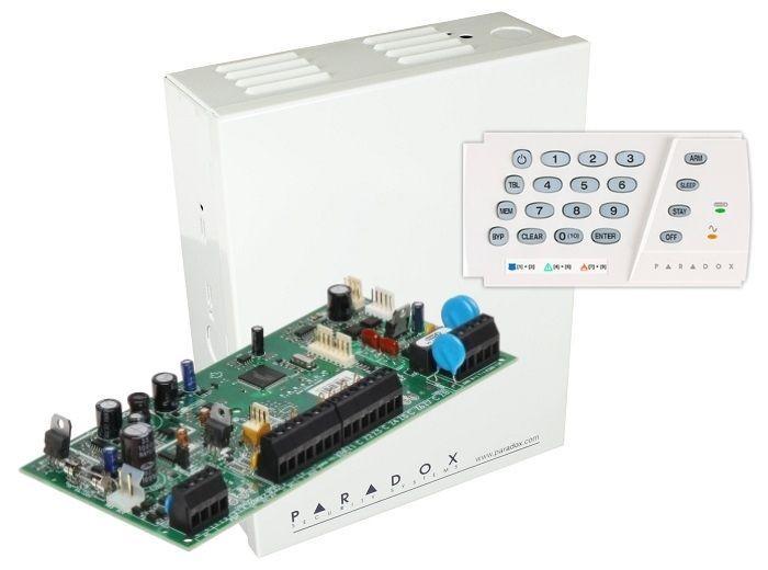 Centrala Paradox SP5500+; 5 intrări de zonă sau 10 cu ATZ