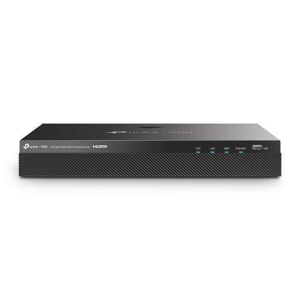 NVR PoE TP-Link VIGI 16 canale 2016H-16MP; 1, RJ-45 10/100/1000 Mbps, 140 W PoE Budget total; maxim 30 W per port, 4K
