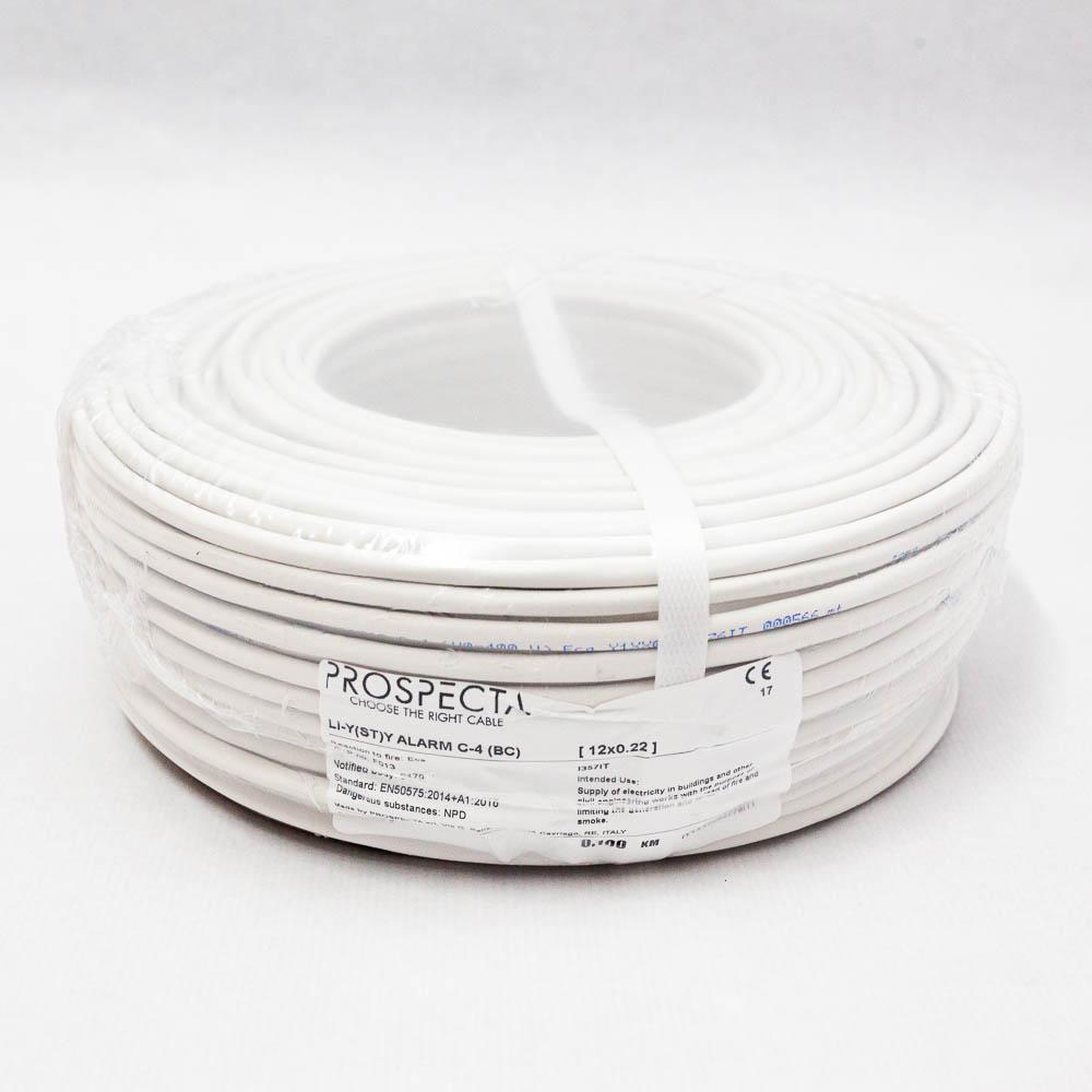 Cablu alarma 12 x 0.22 premium, cupru 100%, cod: I357IT, Li-Y(ST)Y, made in Italy, utilizare pentru sisteme de alarma