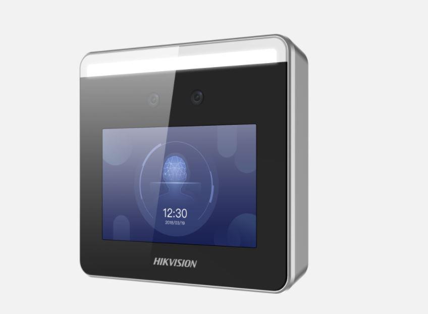 Terminal access control cu face recognition Hikvision DS-K1T331, alerta de purtare a mastilor de protectie pe fata