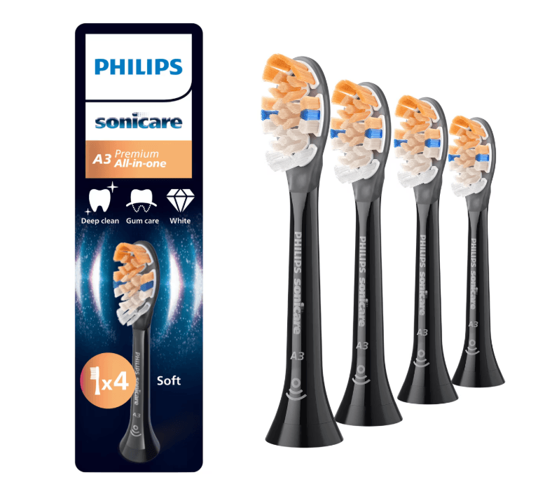 Rezerve PHILIPS Sonicare A3 Premium All in One HX9094/88, Pachet de 4 capete de periere standard
