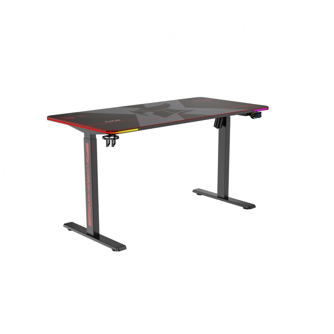 Birou electric Serioux Carbon Pro RGB, reglabil pe inălțime, Dimensiuni blat 1400mm x 700mm