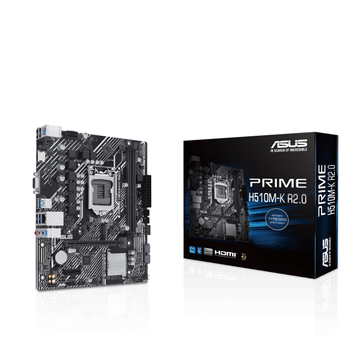 Placa de baza ASUS PRIME H510M-K R2.0, Socket 1200, DDR4, Micro-ATX