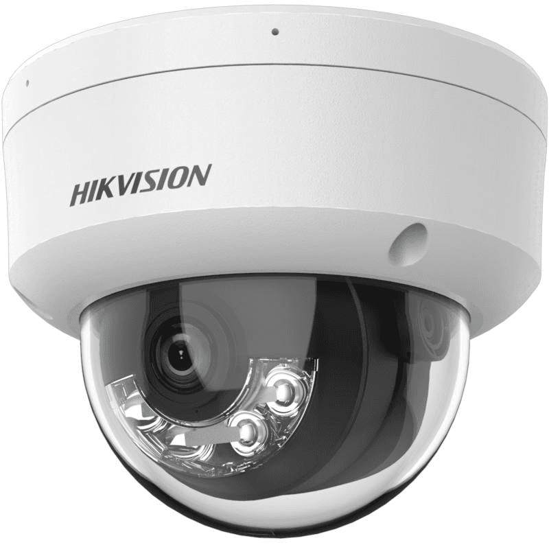 Camera de supraveghere IP Dome 2MP Smart Hybrid Light Hikvision DS-2CD1123G2-LIU(2.8MM), lentila fixa 2.8mm