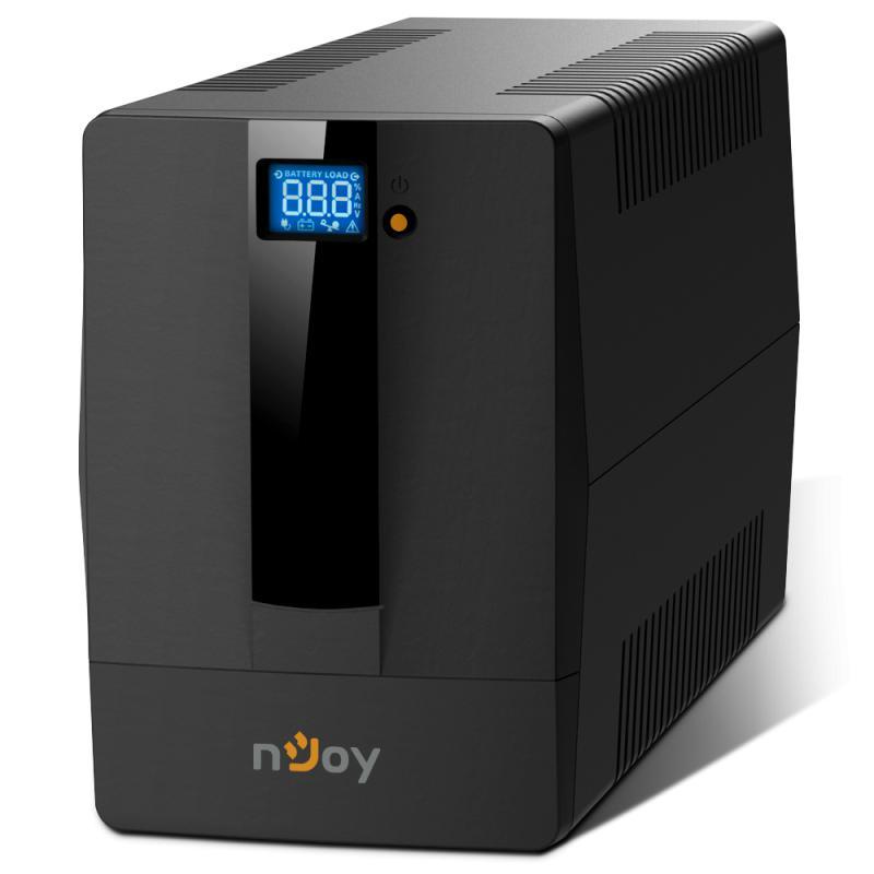 UPS nJoy Horus Plus 1000, 1000VA/600W, Afisaj LCD cu ecran tactil, 4 Prize Schuko cu Protectie, Repornire Automata