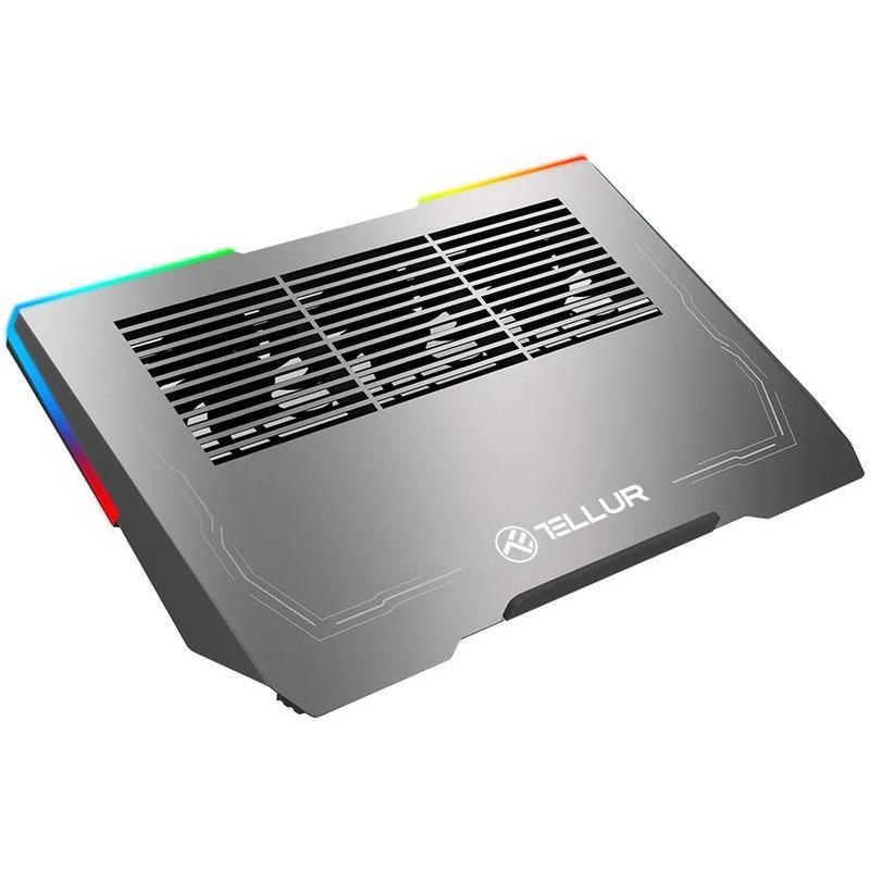 Cooler laptop Tellur Shade, pentru laptpori cu dimensiunea de 17", 3 ventilatoare