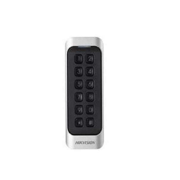Cititor de card cu tastatura Hikvision DS-K1107AEK, citeste carduri cu frecventa de 125 KHz, distanta citire: <= 50 mm