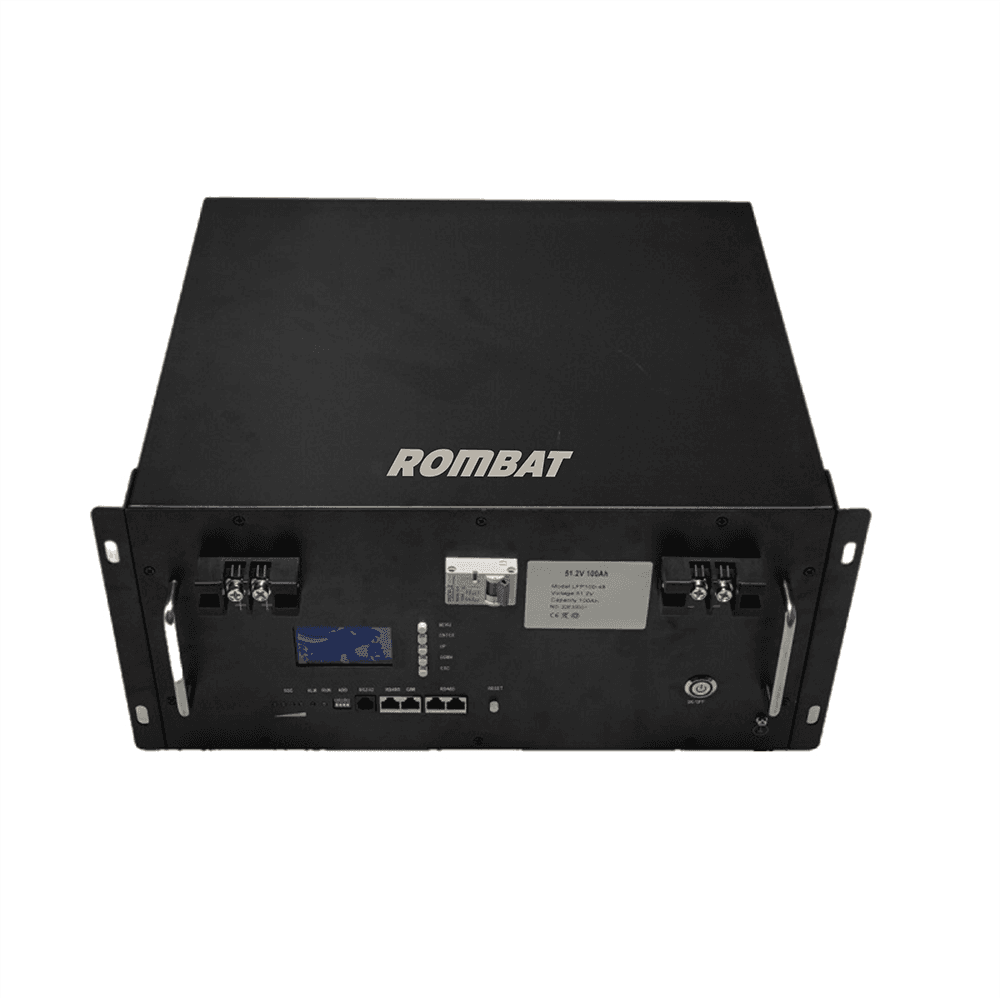 Baterie Litiu-Ion 51.2V 100Ah, model RBTM100-48 montabilă în rack de 19"