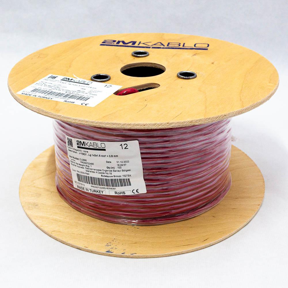 "Cablu incendiu JY(St)Y...Lg 1x2x1.5 mm² + 0.8 producator 2M Kablo