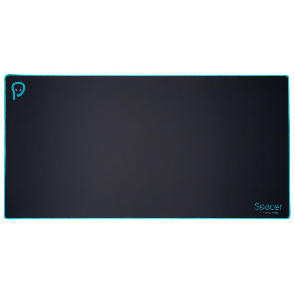 MousePpad Spacer gaming, cauciuc si material textil, 1200 x 600 x 3 mm, negru