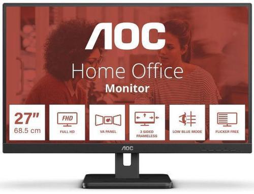 Monitor Consumer AOC 27E3UM, 27", 1920 x 1080 pixeli, Black, 3 ani Garantie
