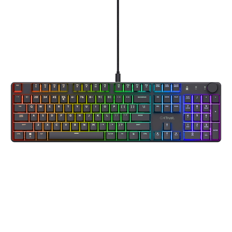 Tastatura Mecanica Gaming Trust GXT 866 Torix, RGB, USB, Negru
