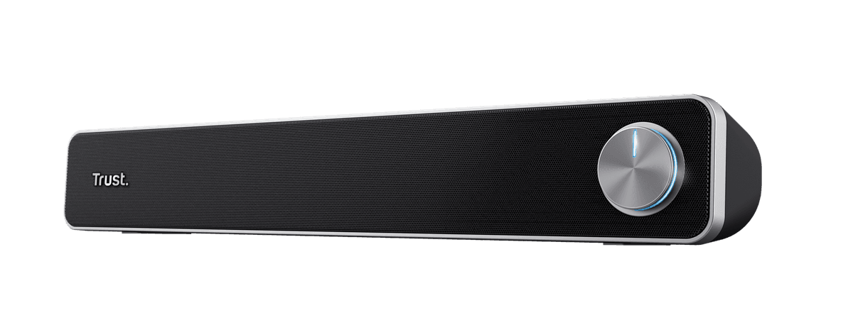 Soundbar Trust Arys, putere maxima iesire 12W, freventa raspuns 100 Hz - 20.000 Hz, negru