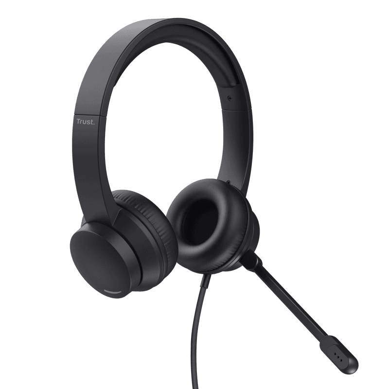 Casti Head-band Trust Ayda, Wired, Negru