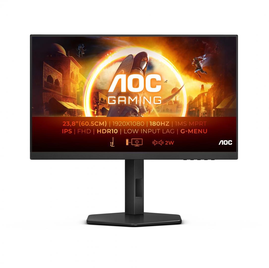 Monitor Consumer AOC 24G4X, 23.8", 1920x1080 pixeli, Black, Grey, 3 ani Garantie