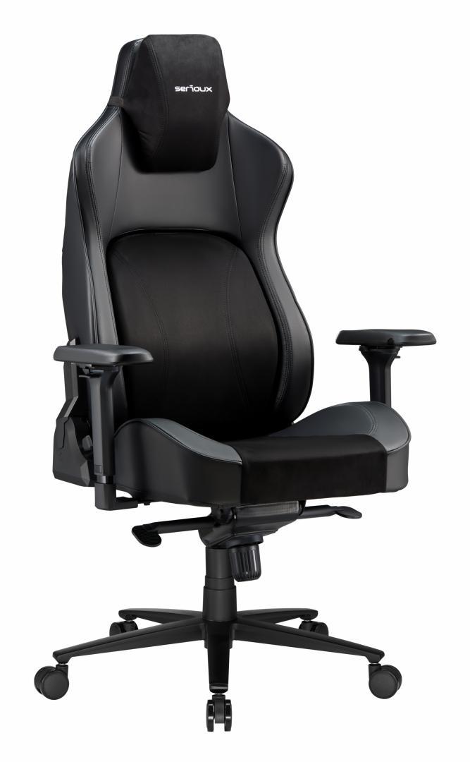 Scaun Gaming Serioux Prime, Capacitate greutate: 150 kg, Material suprafață: Piele, Material textil