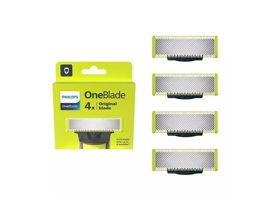 Rezerva OneBlade QP240/50 kit 4 lame,compatibil OneBlade si OneBladePro, Verde