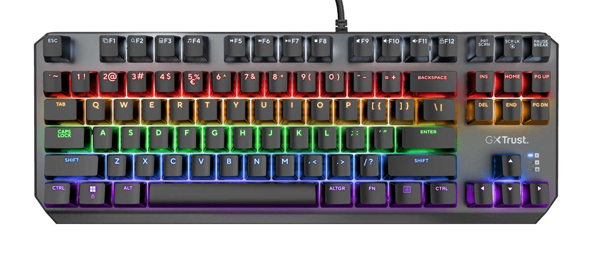 Tastatura Mecanica Gaming Trust GXT 834 Callaz, USB, negru
