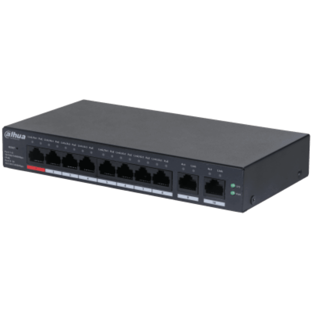 Dahua 10-Port Cloud Managed Desktop Gigabit Switch cu 8-Port PoE, CS4010-8GT-110