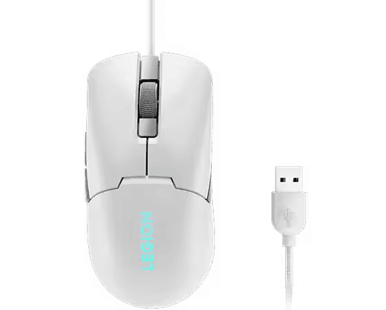 Mouse Gaming Lenovo Legion M300s, 8000 DPI, Alb