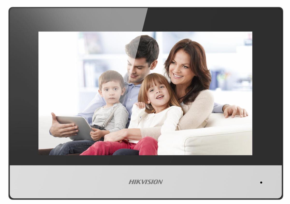 Monitor videointerfon WIFI modular 7" color Hikvision DS-KH6320-WTE1/EU;ecran LCD 7" color cu touch screeen