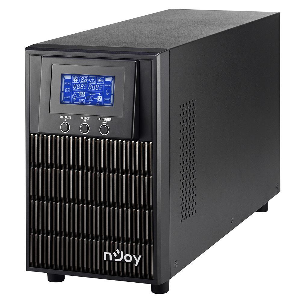 UPS nJoy Aten PRO 2000, 2000VA/ 1800W, On-line, LCD Display, 3 Prize Schuko cu Protectie, Management, Tower