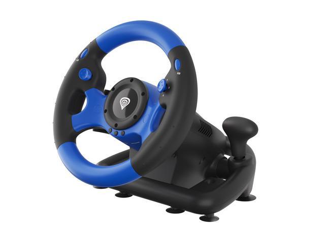 Volan Genesis cu fir Seaborg 350, interfata USB, 15 butoane, rotatie 180°, lungime cablu 200cm