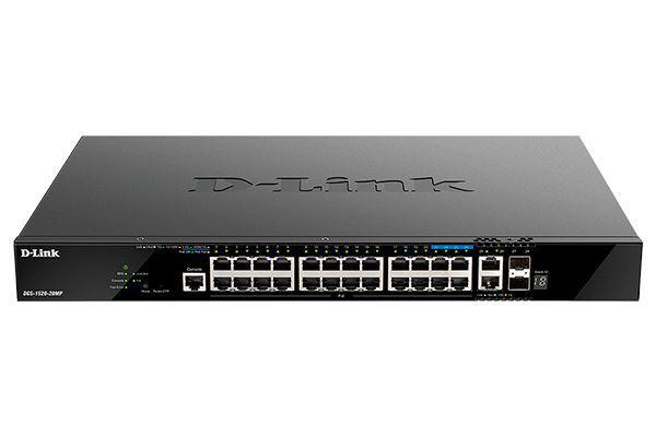Switch D-Link DGS-1520-28MP, 28 porturi Gigabit,24 x 10/100/1000Base-T, 2 x 10GBase-T, 2 x 10G SFP+