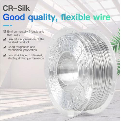 CREALITY PLA 3D Printer Filament, silk white, Printing temperature: 190-220, Filament diameter: 1.75mm