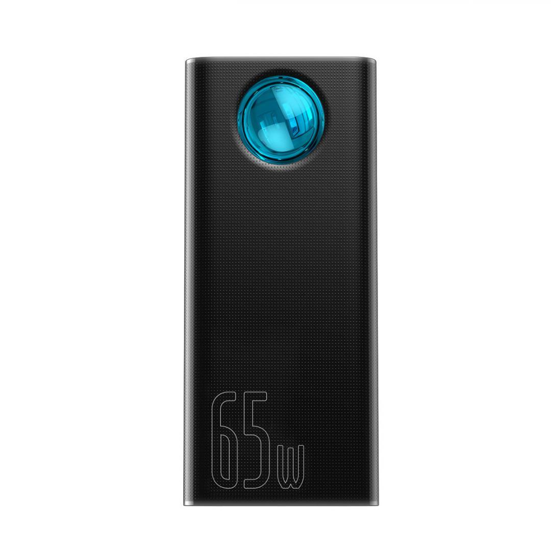 Baterie externa Baseus Ambilight, capacitate 30.000 mAh, 4 porturi iesire USB 2.0, 1 port USB-C, voltaj iesire 5 V