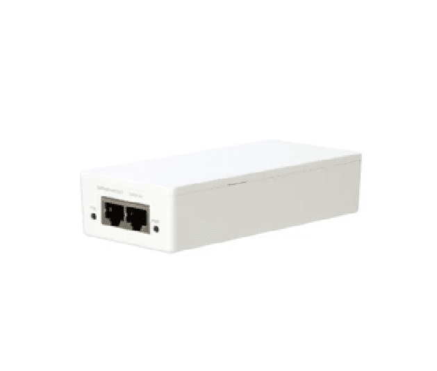 Injector POE Dahua TAM1GT1GT-30 ajuta la folosirea unui singur cablu Ethernet pentru a instala si implementa cu usurinta
