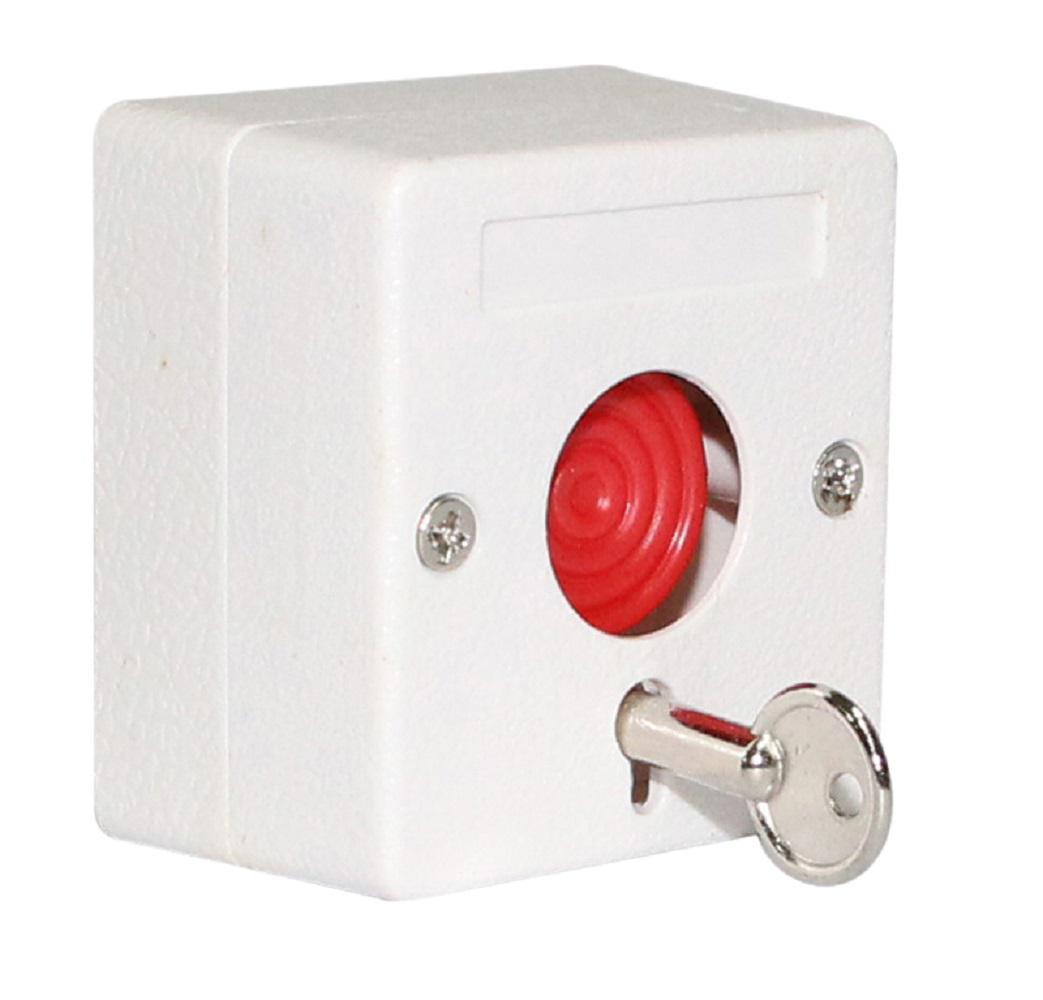 Buton panica cu cheie, material plastic ND-EB01