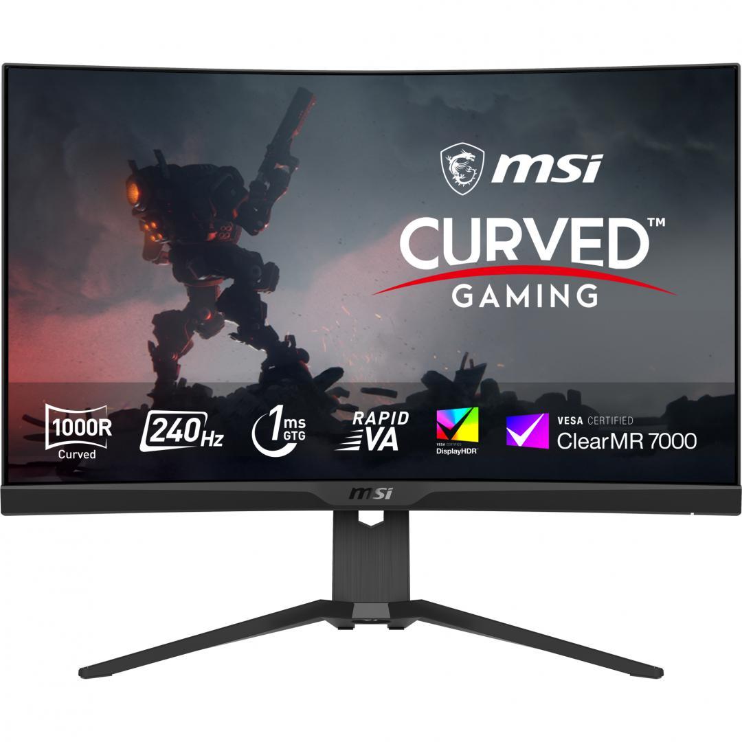 Monitor Consumer MSI MAG 275CQRXF, 27", 2560 x 1440 pixeli, Black, 3 ani Garantie