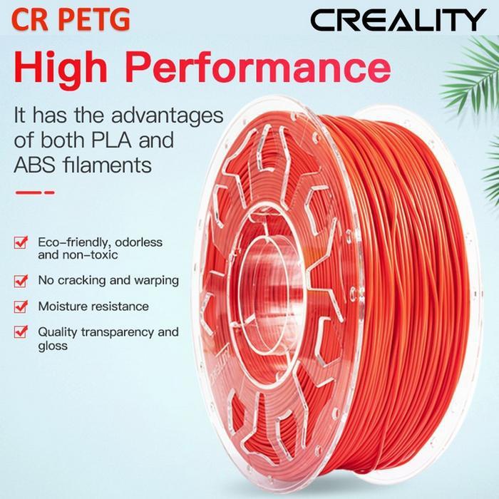 CREALITY CR PETG 3D Printer Filament, red, Printing temperature: 230-250°C, Filament diameter: 1.75mm