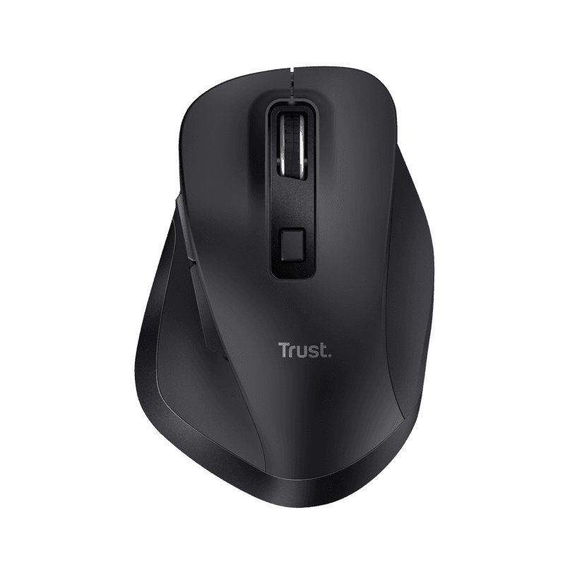 Mouse Wireless TRUST Fyda, 2400 dpi, Negru